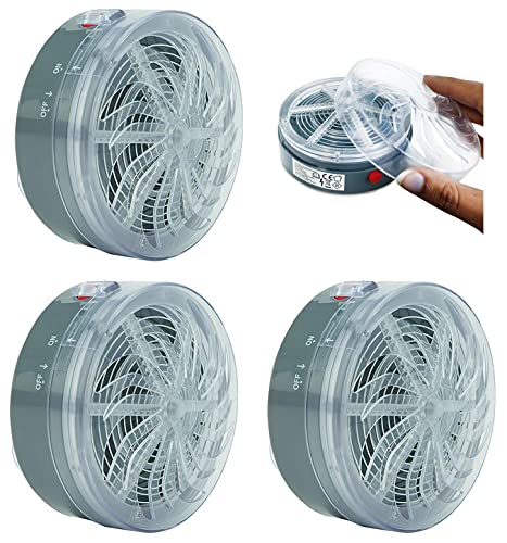 Eaxus® 3er Set Elektrischer Insektenvernichter - Solar Mückenfalle mit Akku. Mückenlampe Fenster mit LED-Licht von Eaxus