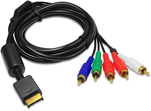 Eaxus® HD Component Kabel Geeignet für PS3 & PS2 - Komponenten AV TV YUV Kabel 1,5 Meter vergoldet von Eaxus