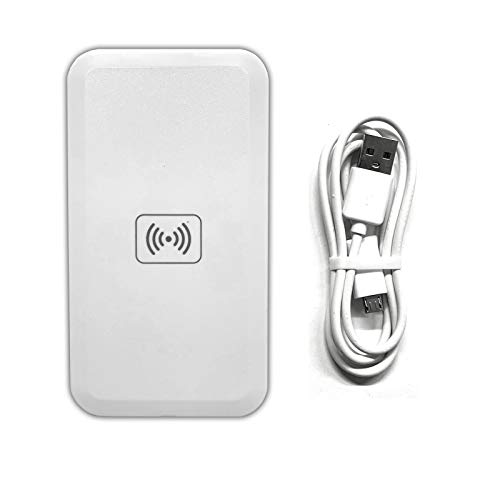 Eaxus Wireless Charging Induktionsladegerät Kabellos Induktion Ladestation Wireless Charger Ladegerät Weiß von Eaxus