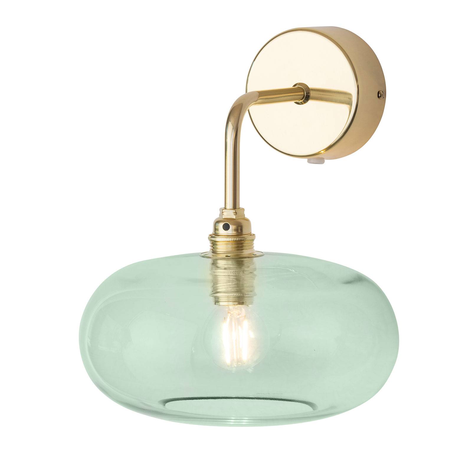 EBB & FLOW Horizon Arm-Wandlampe gold/grün Ø 21 cm von Ebb & Flow