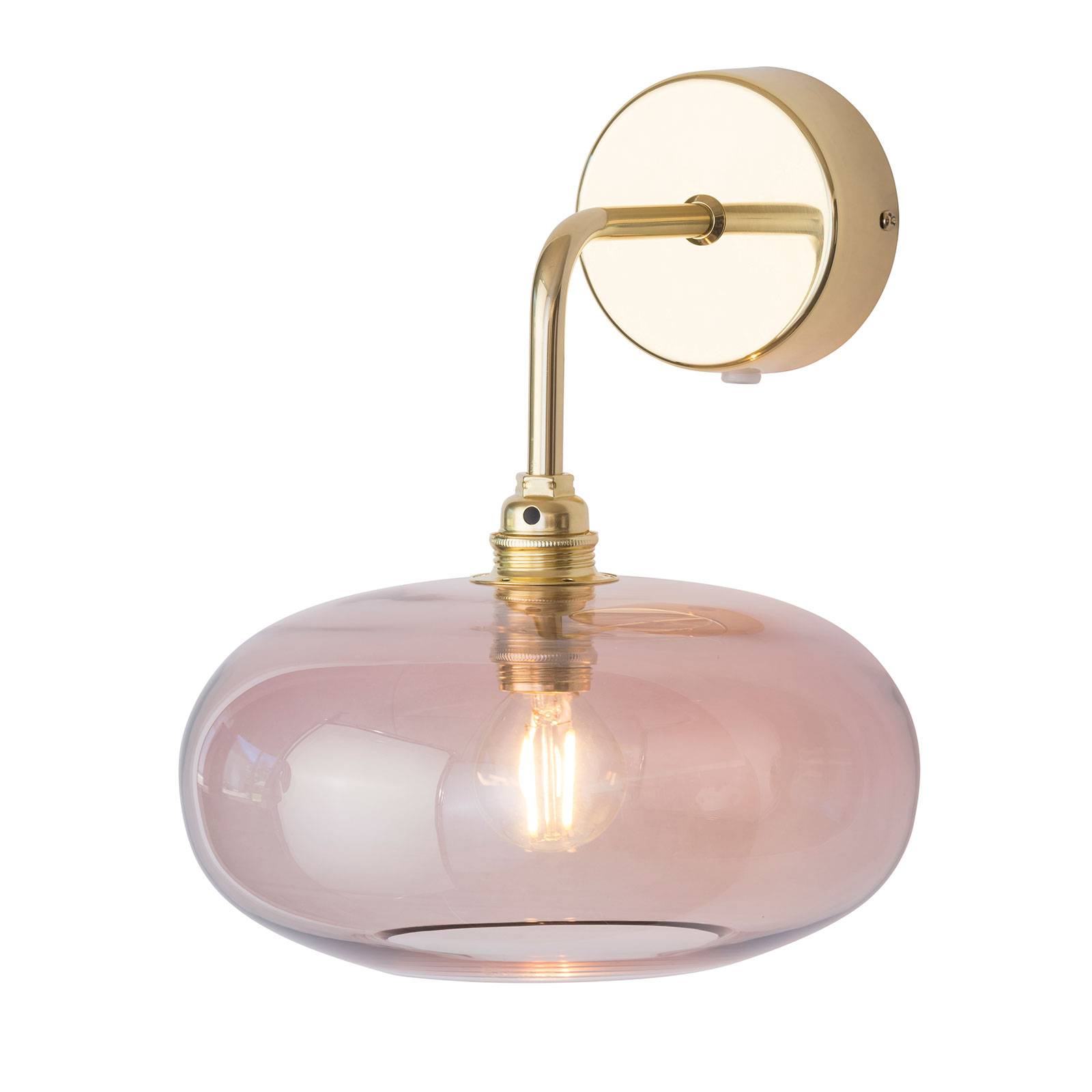 EBB & FLOW Horizon Arm-Wandlampe gold/rosa Ø 21 cm von Ebb & Flow