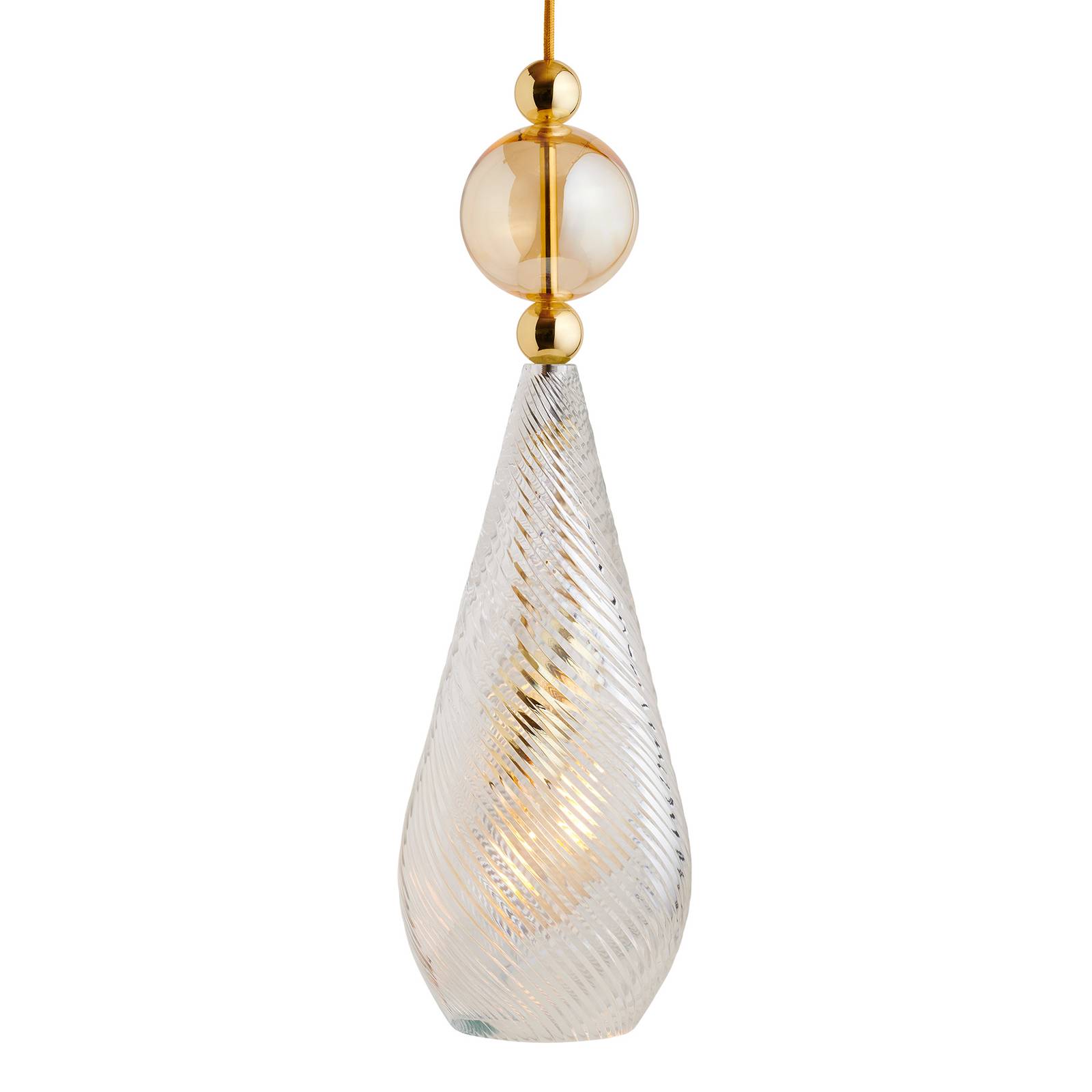 EBB & FLOW Smykke L gold crystal swirl gold-rauch von Ebb & Flow