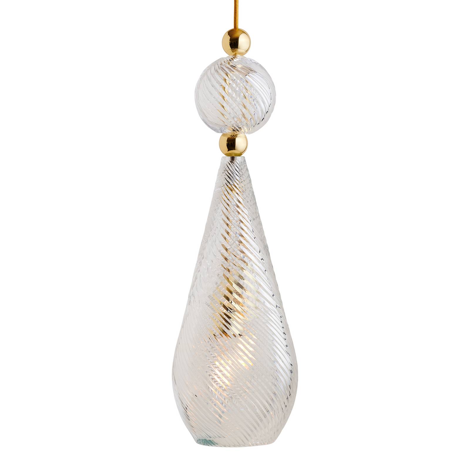 EBB & FLOW Smykke L gold crystal swirl von Ebb & Flow