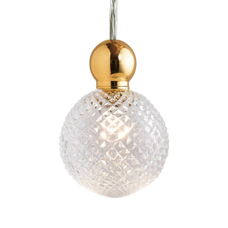EBB & FLOW Uva M Hänge Ball gold klar mini check von Ebb & Flow