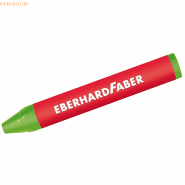 12 x Eberhard Faber Wachskreide dreikant grasgrün von Eberhard Faber