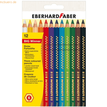 5 x Eberhard Faber Buntstift Big Winner VE=12 Farben von Eberhard Faber