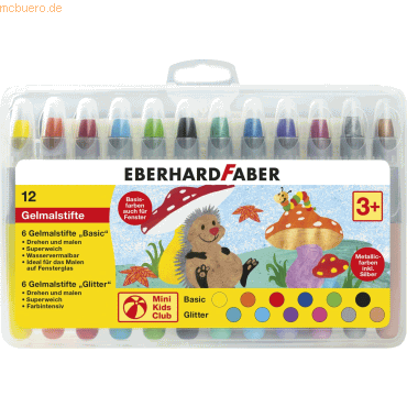 6 x Eberhard Faber Gelmalstifte Basic + Metallic rund VE=12 Stück 6 x Eberhard Faber Gelmalstifte Basic + Metallic rund VE=12 Stück von Eberhard Faber