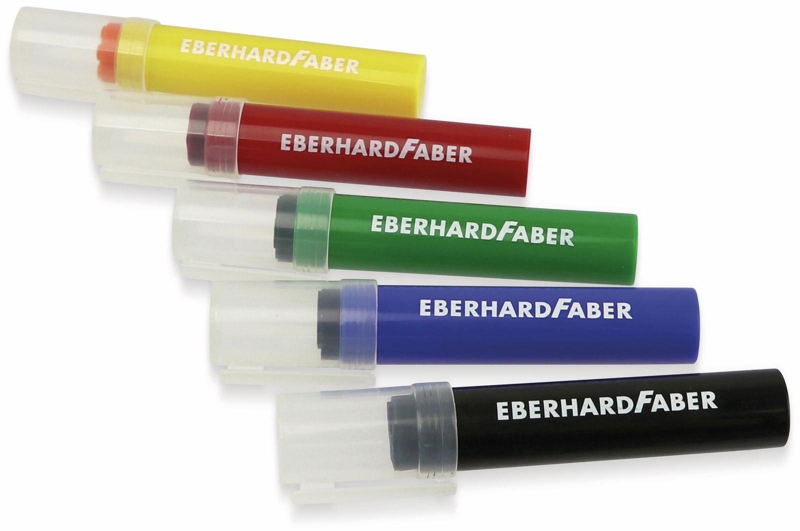 EBERHARD FABER Megamarker mit Stempelspitze, 5 Farben, abwaschbar, 550006 von Eberhard Faber