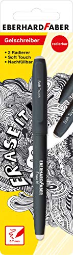 Eberhard Faber 582189 Gelschreiber radierbar, mit Soft Touch, schwarz, bunt, 1 Stück (1er Pack) von Eberhard Faber