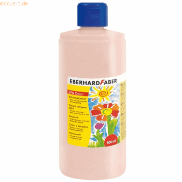 Eberhard Faber Schulmalfarbe Efacolor Tempera 500ml fleischfarbe hell von Eberhard Faber