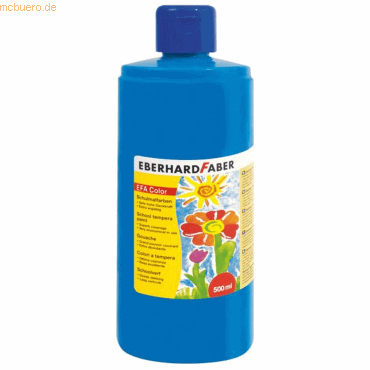 Eberhard Faber Schulmalfarbe Efacolor Tempera 500ml phthaloblau von Eberhard Faber