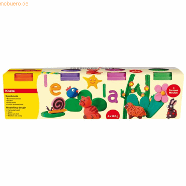 4 x Eberhard Faber Spielknete Sonderfarben VE=4x140g 4 Farben von Eberhard Faber