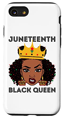 Juneteenth Schwarze Königin Melanin Sista Sistas Girly Gals Hülle für iPhone SE (2020) / 7 / 8 von Ebony Fuller Shopp