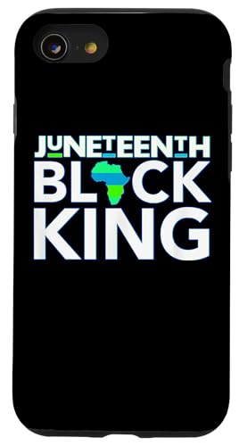 Juneteenth Schwarzer König Vatertag Mann Melanin Papa Bruh Männer Hülle für iPhone SE (2020) / 7 / 8 von Ebony Fuller Shopp