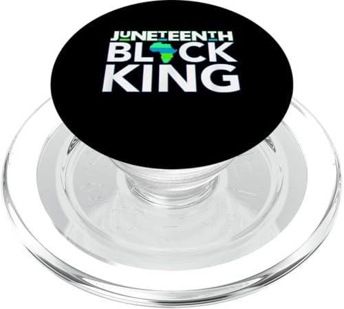 Juneteenth Schwarzer König Vatertag Mann Melanin Papa Bruh Männer PopSockets PopGrip für MagSafe von Ebony Fuller Shopp