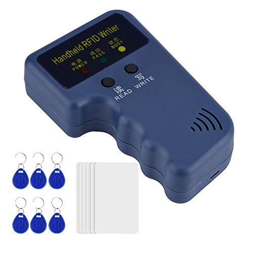 125 kHz RFID Reader Writer RFID-Kartenkopierer EM4100 EM410X Handheld-RFID-ID-Karten-Duplikator mit 6 ID-Karten und Tags für Community, Schule, Büro usw. 125 kHz RFID Reader Writer RFID-Kartenkopierer EM4100 EM410X Handheld-RFID-ID-Karten-Duplikator mit 6 ID-Karten und Tags für Community, Schule, Büro usw. von Eboxer