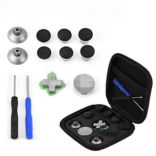 Controller Zubehör Kit für PS4 für Xbox One 10 in 1 Thumb Stick Cap Tasten runde magnetische Basis Controller Ersatzteile Kit für PS4 für Xbox One Controller von Eboxer
