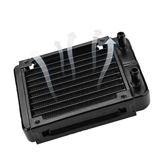 Eboxer 120mm Aluminium Radiator,10 Röhren Wasserkühler Kühlkörper Radiator,Computer Wasserkühlung Heizkörper Kühlkörper für PC Wasserkühlung Eboxer 120mm Aluminium Radiator,10 Röhren Wasserkühler Kühlkörper Radiator,Computer Wasserkühlung Heizkörper Kühlkörper für PC Wasserkühlung von Eboxer