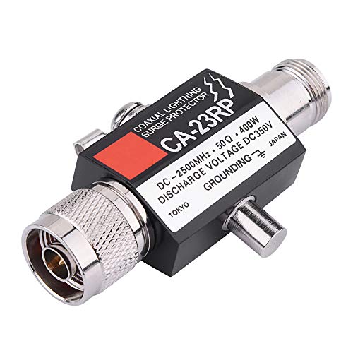 Eboxer 50Ω DC-2500 MHz N Stecker 400 Watt Koaxial Blitz Überspannungsschutz Protector Ableiter Arrestor Blitzüberspannungsschutz Eboxer 50Ω DC-2500 MHz N Stecker 400 Watt Koaxial Blitz Überspannungsschutz Protector Ableiter Arrestor Blitzüberspannungsschutz von Eboxer