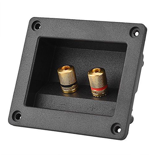Eboxer Akustische Komponenten für HiFi-Lautsprecher 2 Kupfer Binding Post Terminal Kabelanschluss Box Shell Lautsprecherterminal von Eboxer