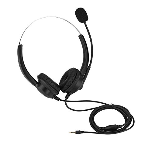 Eboxer Kabelgebundener Call Center Kopfhörer Telefon Headset mit Noise Cancelling Mikrofon für Telefon Computer PC Laptops Tablets,3,5mm Klinke(3.5mm Stecker) von Eboxer