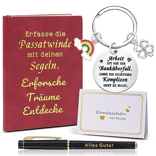 Abschiedsgeschenk Kollegen Jobwechsel Mit Danke Schlüsselanhänger, Glücksbringer Stift, Abschiedskarte Kollegen, Geschenke Für Lieblingskollegin, Abschied Kollegen Geschenke Für Ruhestand Jobwechsel von Echehi