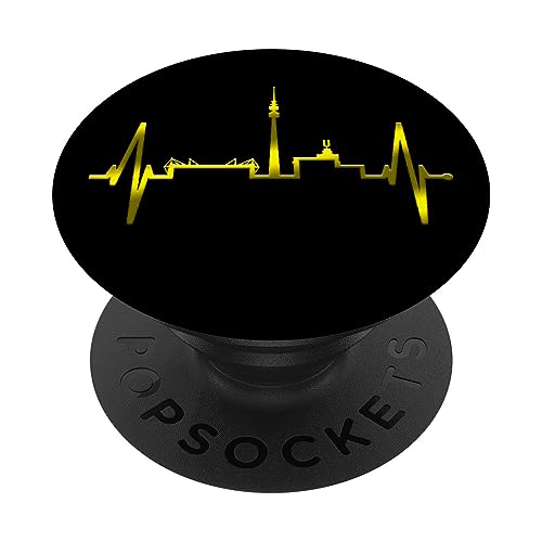 Dortmund Herzschlag Skyline Puls Ruhrpott Stadion Dortmunder PopSockets Klebender PopGrip Dortmund Herzschlag Skyline Puls Ruhrpott Stadion Dortmunder PopSockets Klebender PopGrip von Echte Dortmunder Outfits Für Fans Mit Herz