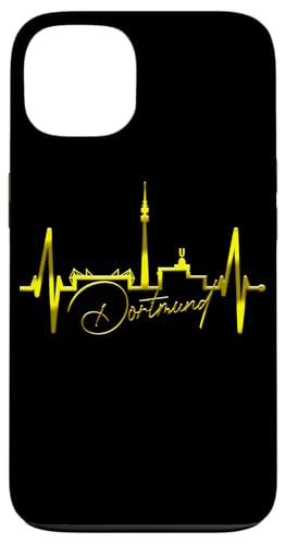 Dortmund Herzschlag Skyline Puls Ruhrpott I Love Dortmunder Hülle für iPhone 13 Dortmund Herzschlag Skyline Puls Ruhrpott I Love Dortmunder Hülle für iPhone 13 von Echte Dortmunder Outfits für Fans mit Herz