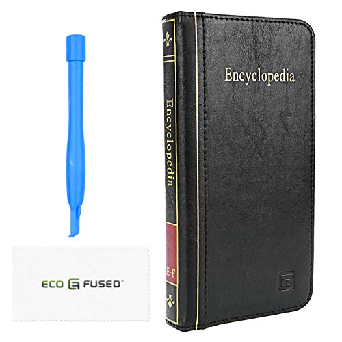 Eco-Fused Buchcover-Etui Kompatibel mit Apple iPhone 11 - Brieftaschenstil mit Fächern von Eco-Fused