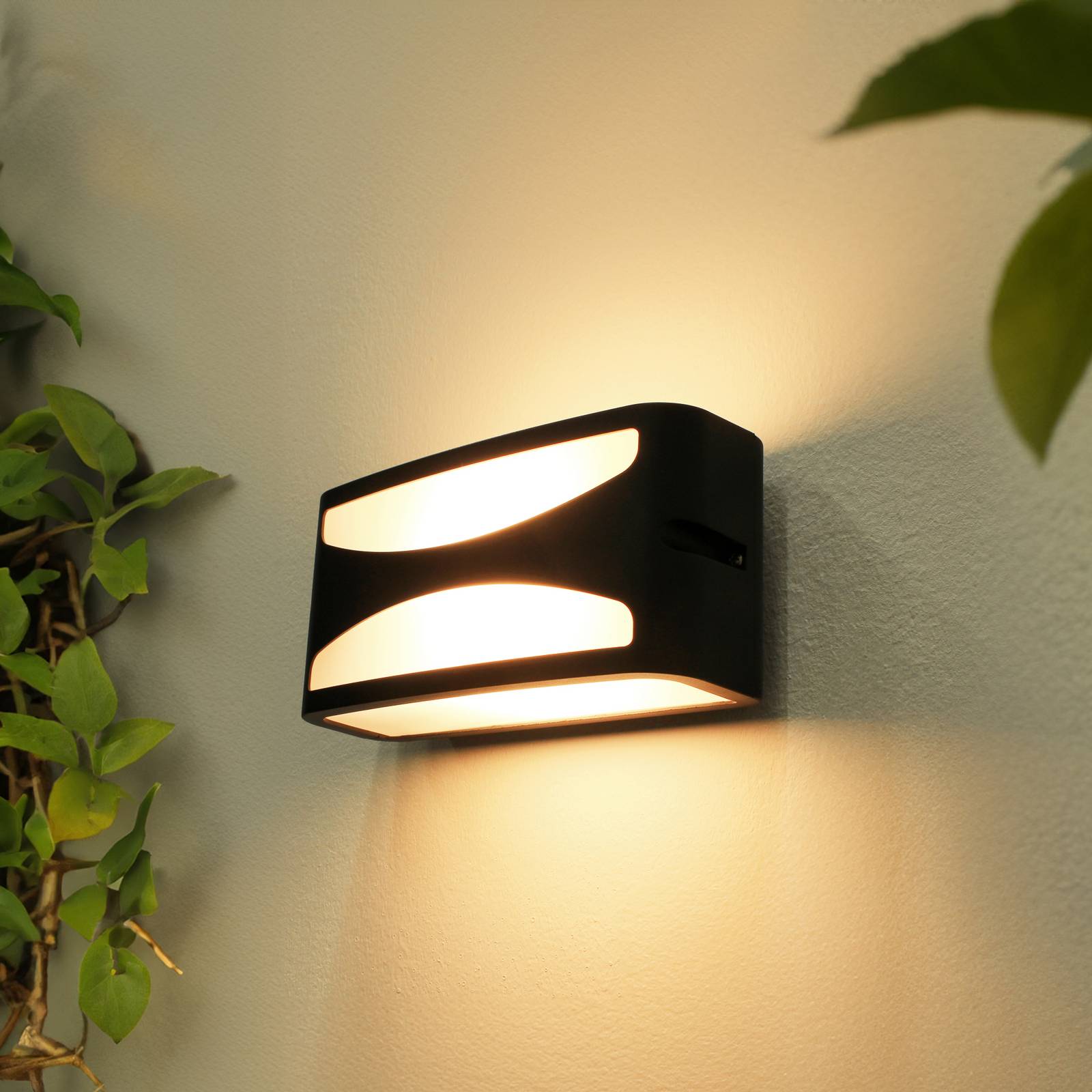 Außenwandleuchte Leipzig 1160118, anthrazit, Breite 22 cm von Eco-Light