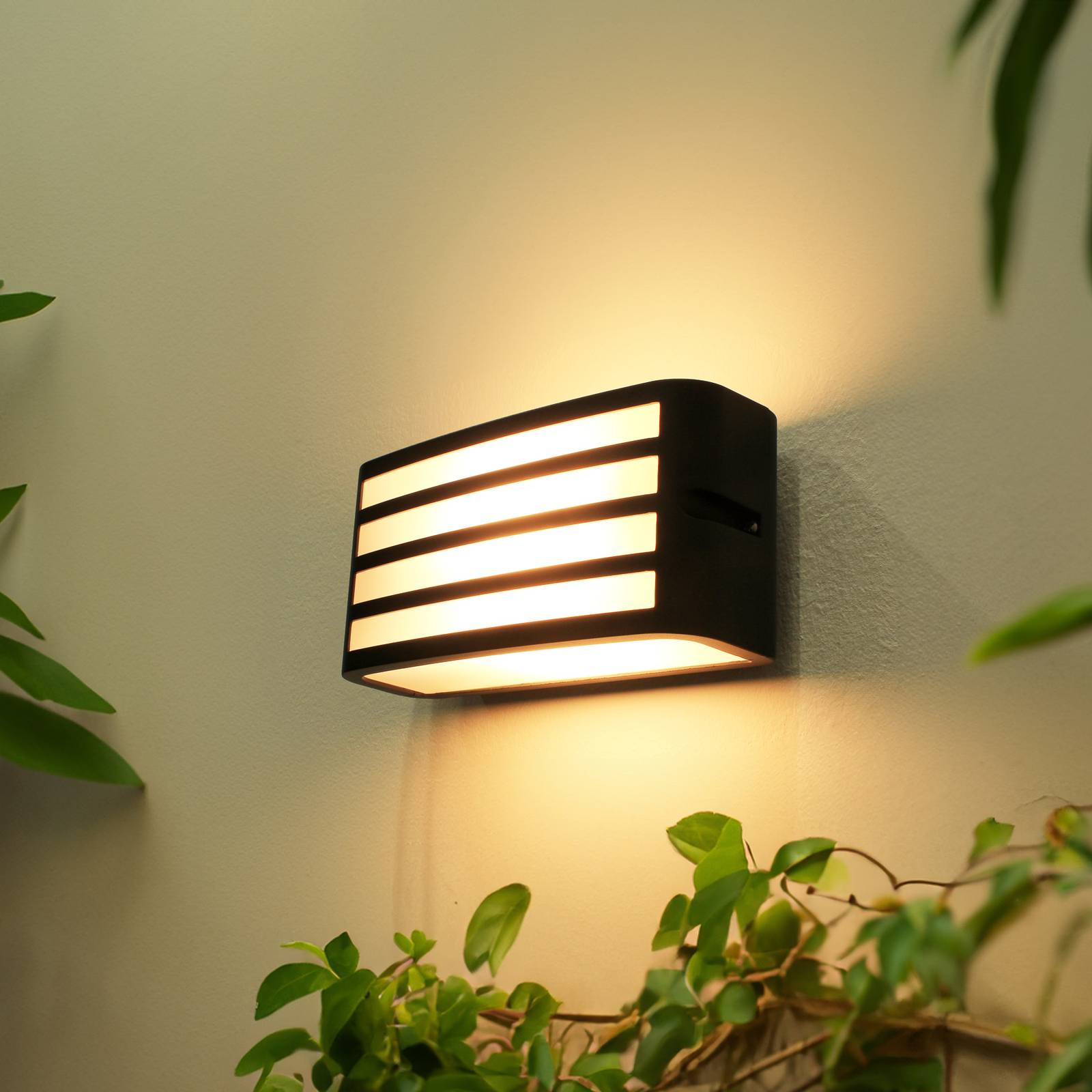 Außenwandleuchte Leipzig 1161118, anthrazit, Breite 22 cm Außenwandleuchte Leipzig 1161118, anthrazit, Breite 22 cm von Eco-Light
