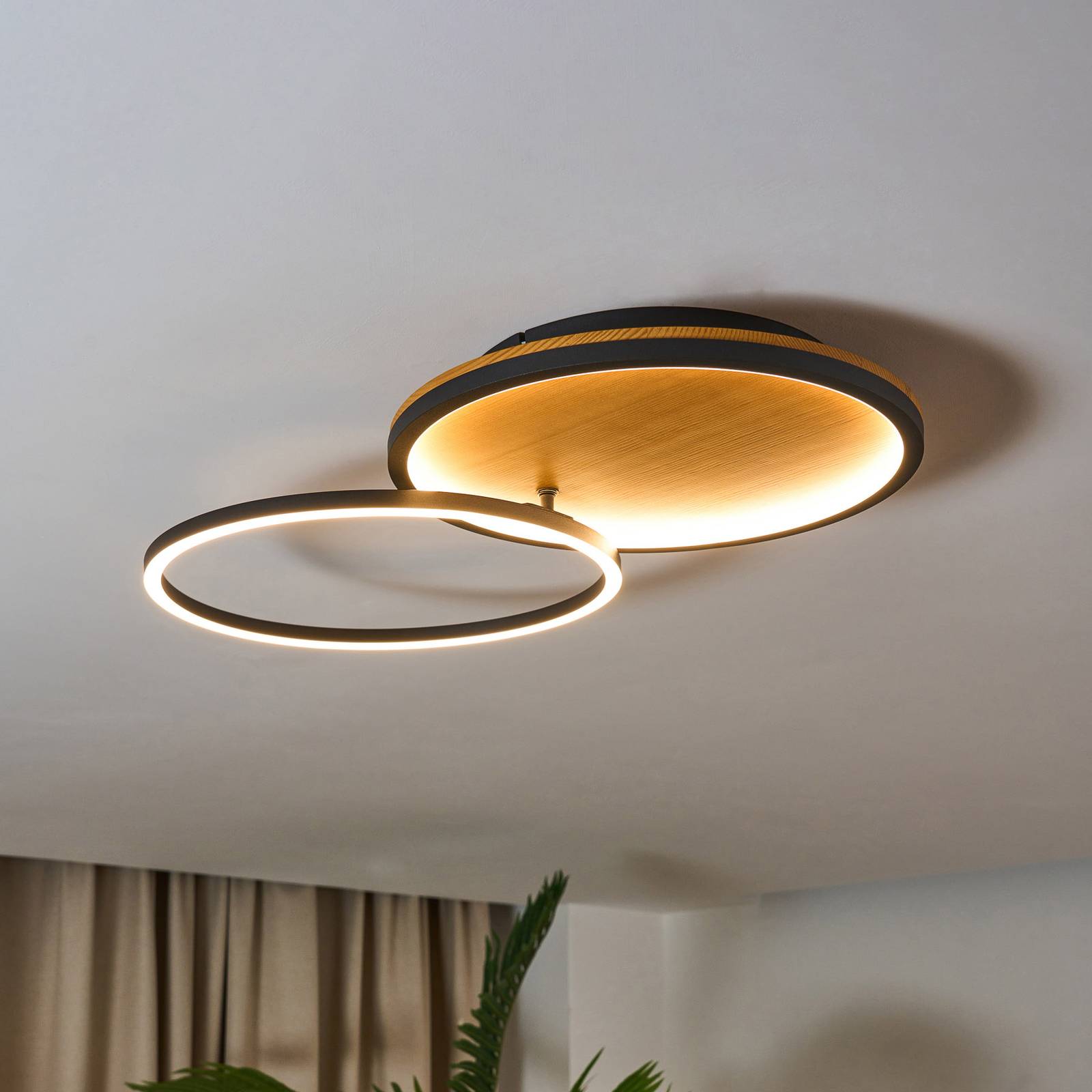 LED-Deckenleuchte Kiru, pinie, Länge 63,2 cm, Holz LED-Deckenleuchte Kiru, pinie, Länge 63,2 cm, Holz von Eco-Light