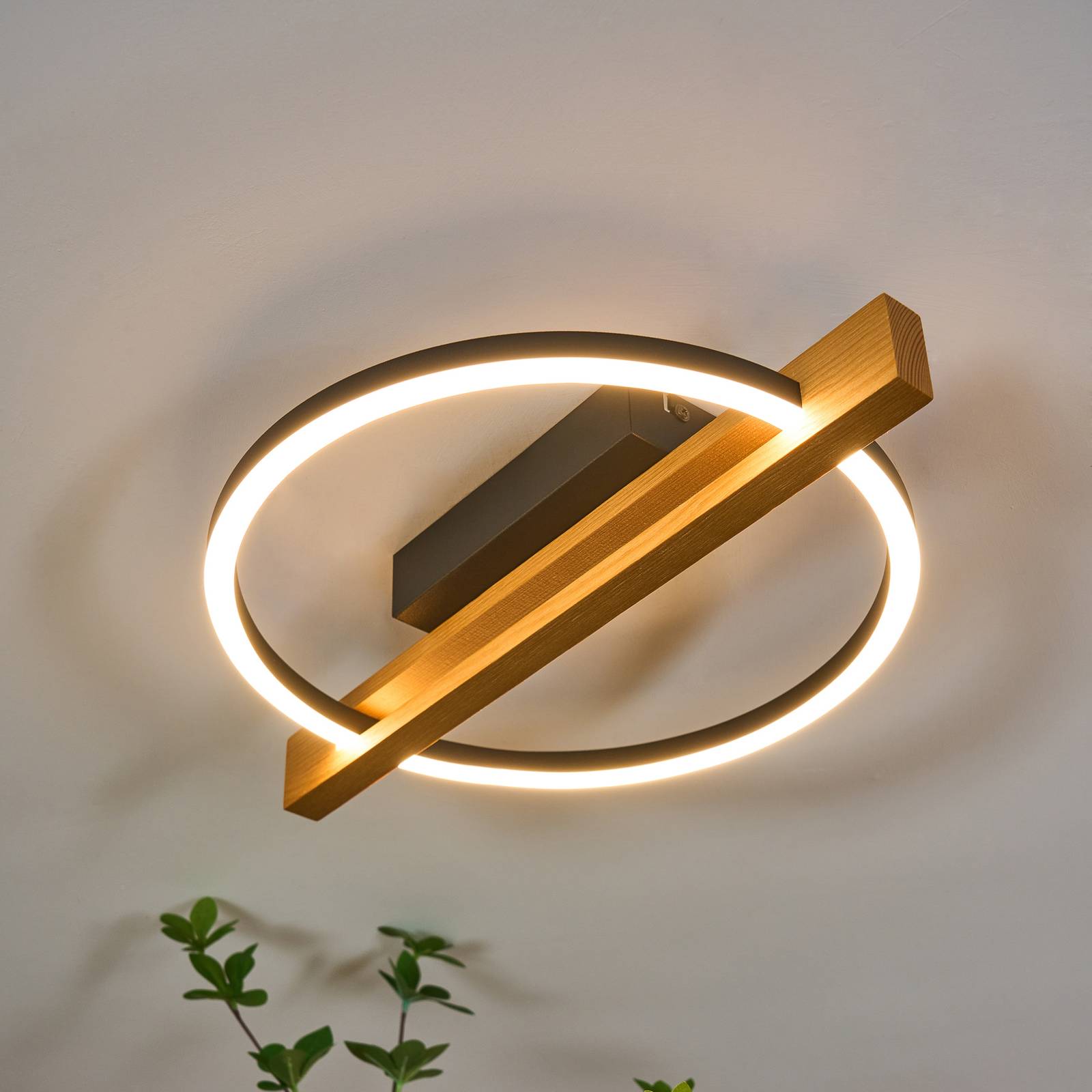 LED-Deckenleuchte Tovak, pinie, Länge 39 cm, Holz LED-Deckenleuchte Tovak, pinie, Länge 39 cm, Holz von Eco-Light