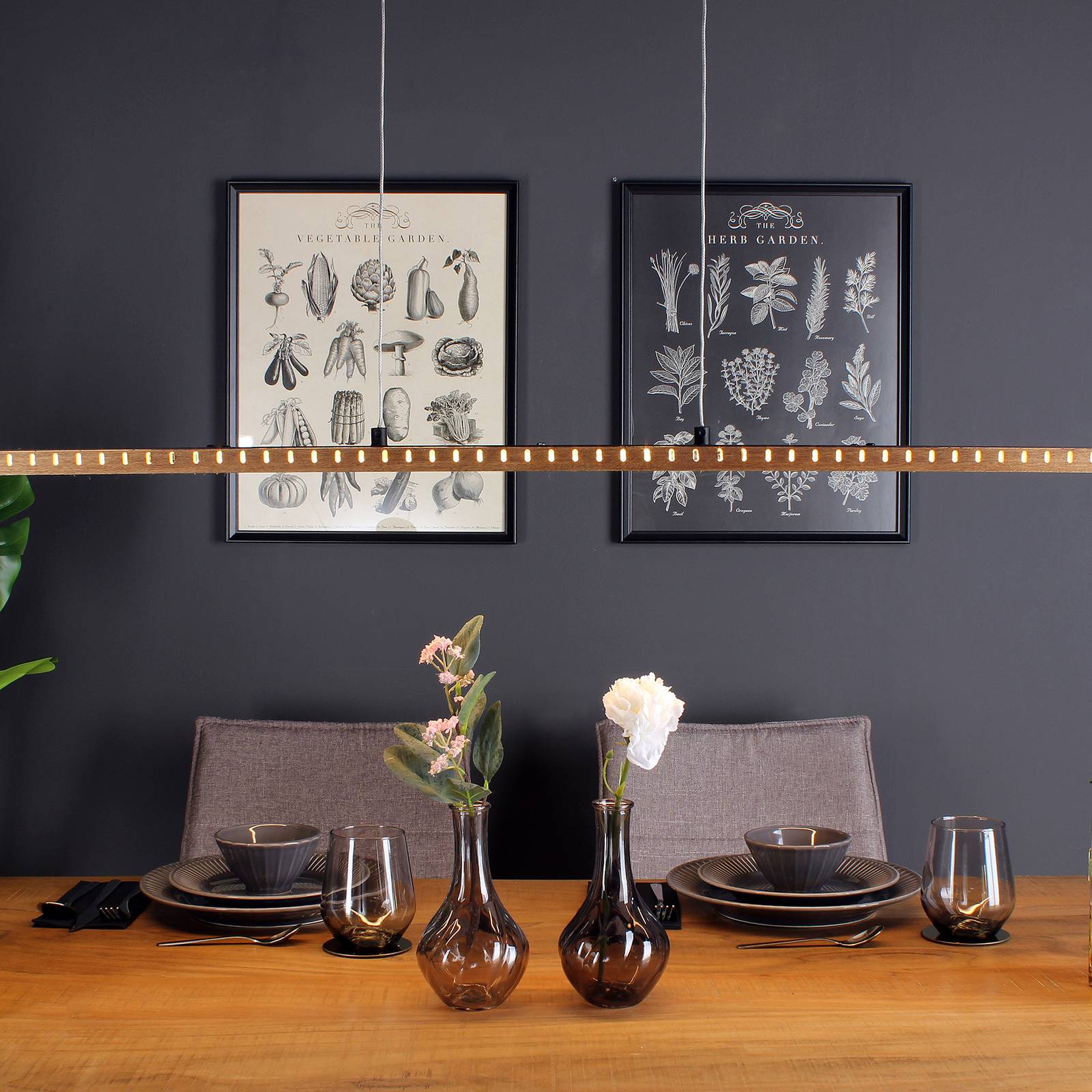 LED-Hängeleuchte Solaris 3-Step-dim Holz 120 cm LED-Hängeleuchte Solaris 3-Step-dim Holz 120 cm von Eco-Light