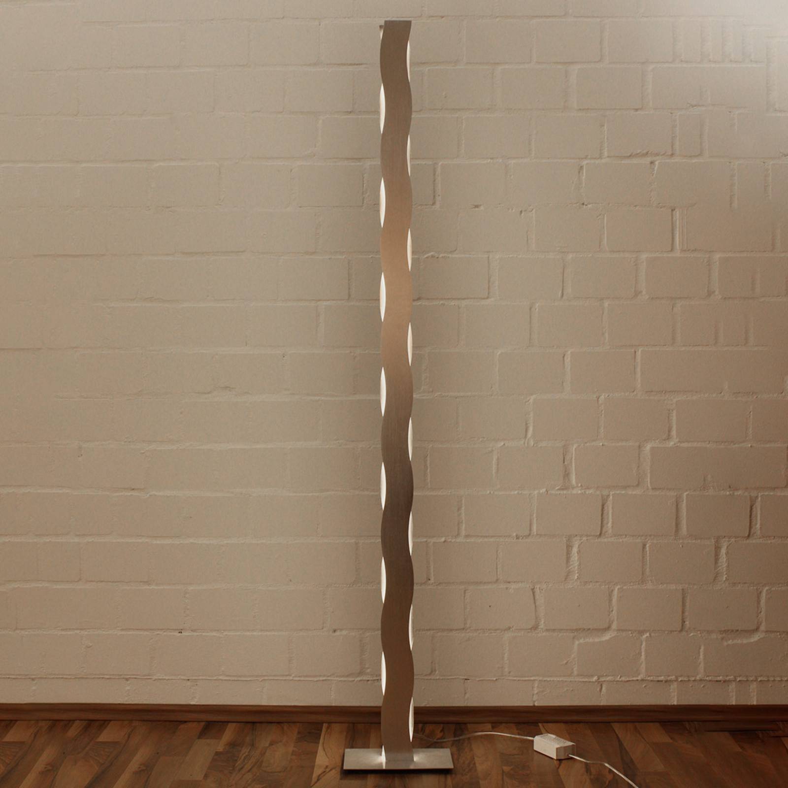 LED-Stehleuchte Wave nickel LED-Stehleuchte Wave nickel von Eco-Light