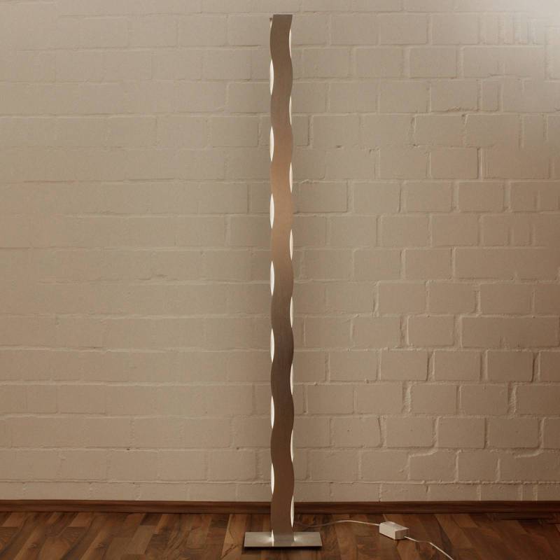 LED-Stehleuchte Wave nickel von Eco-Light