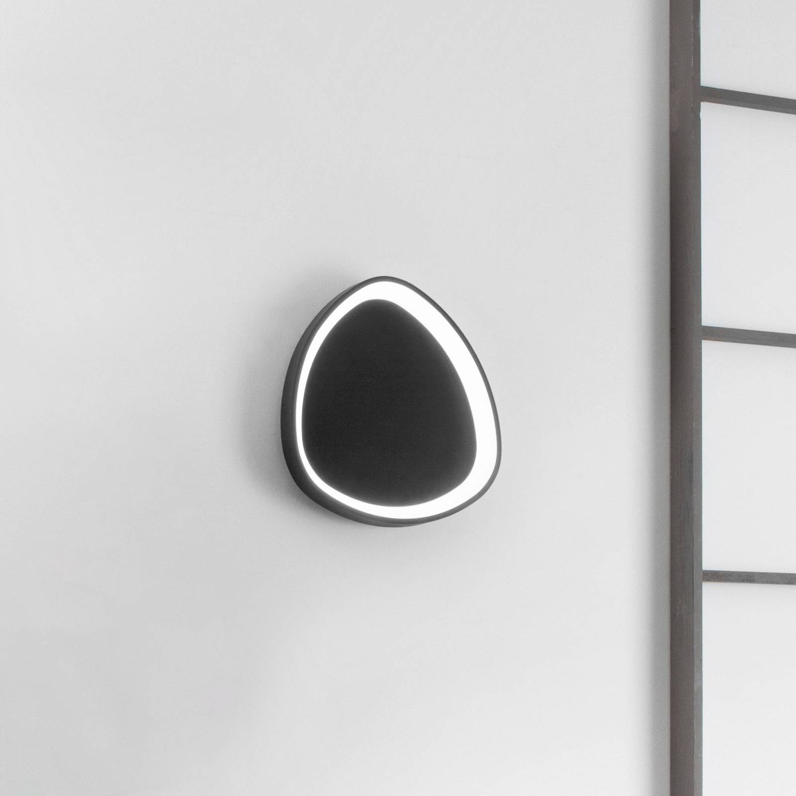 LED-Wandleuchte Klapton, schwarz, Ø 45 cm, Aluminium, CCT LED-Wandleuchte Klapton, schwarz, Ø 45 cm, Aluminium, CCT von Eco-Light