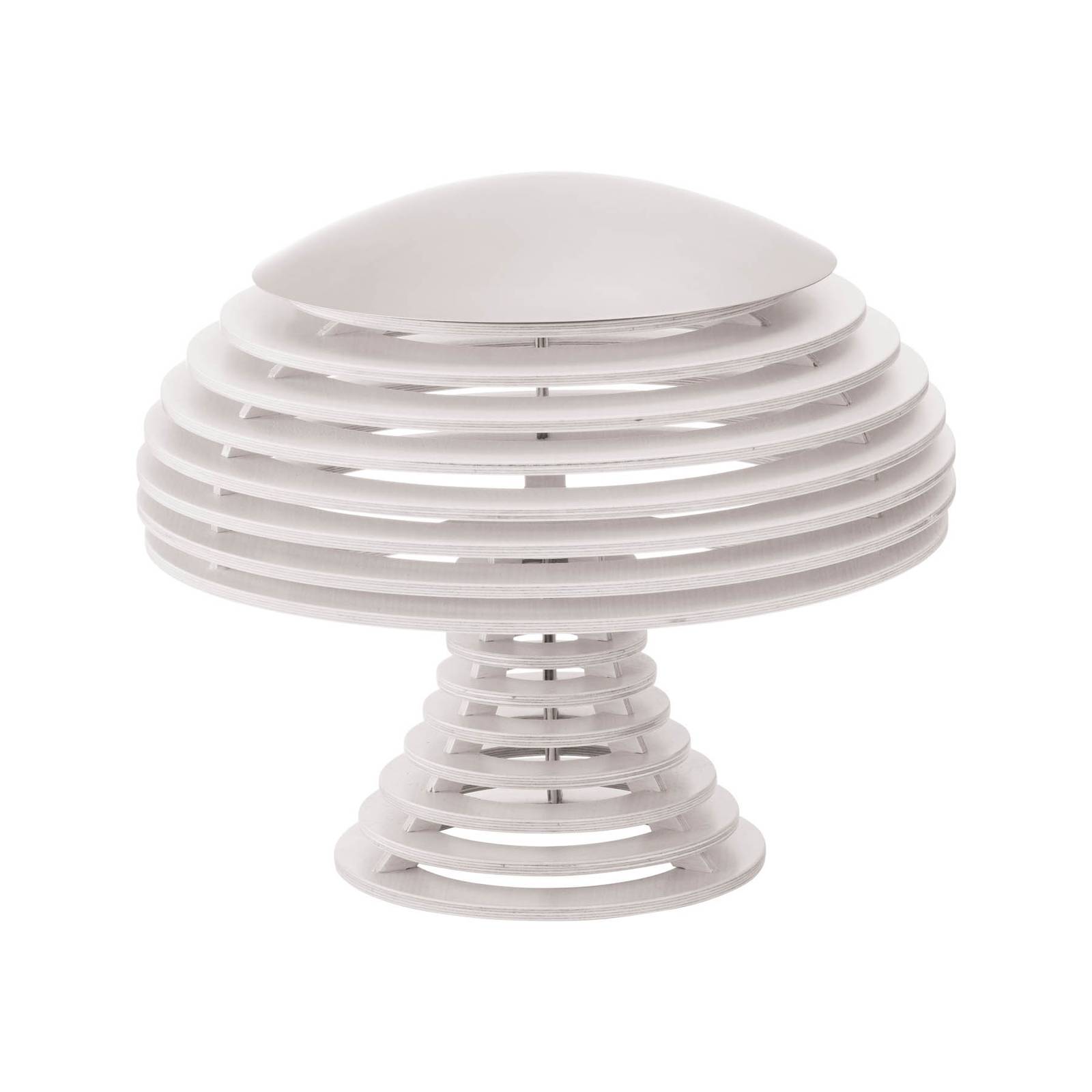 Tischleuchte Twist, Buche, weiß, 34,6 cm Tischleuchte Twist, Buche, weiß, 34,6 cm von Eco-Light