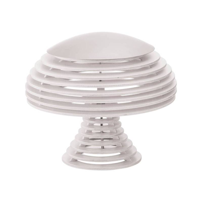 Tischleuchte Twist, Buche, weiß, 34,6 cm von Eco-Light
