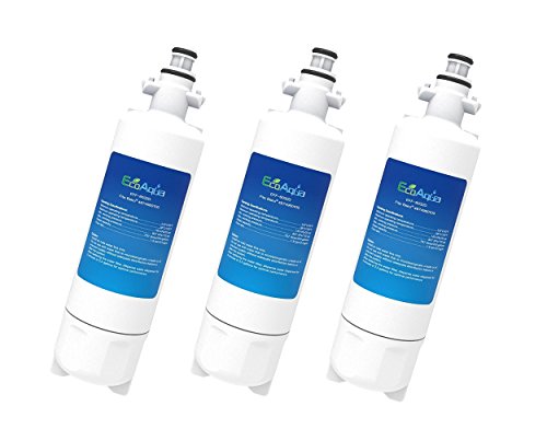 3 x Wasserfilter für Grundig SBS Kühlschränke wie BEKO 4874960100 4394650100 von EcoAqua
