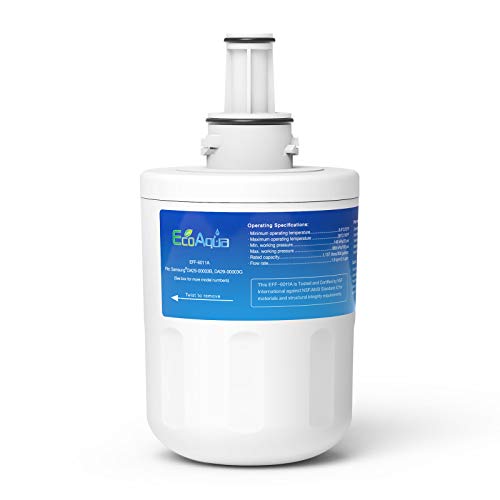 EcoAqua EFF-6011A Kühlschrankwasserfilter Kompatibel mit Samsung DA29-00003G, HAFCU1/XAA, HAFIN2/EXP, DA97-06317A, DA29-00003A, DA29-00003B, APP100/1, DA61-00159, SGF-DSB20, WSS-1 (1) von EcoAqua