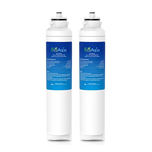 EcoAqua EFF-6028A Kühlschrank Wasserfilter Kompatibel mit LG M7251253F-06, M7251253FR-06, M7251242F-06, M7251242FR-06, ADQ32617701, ADQ32617703 (2) von EcoAqua