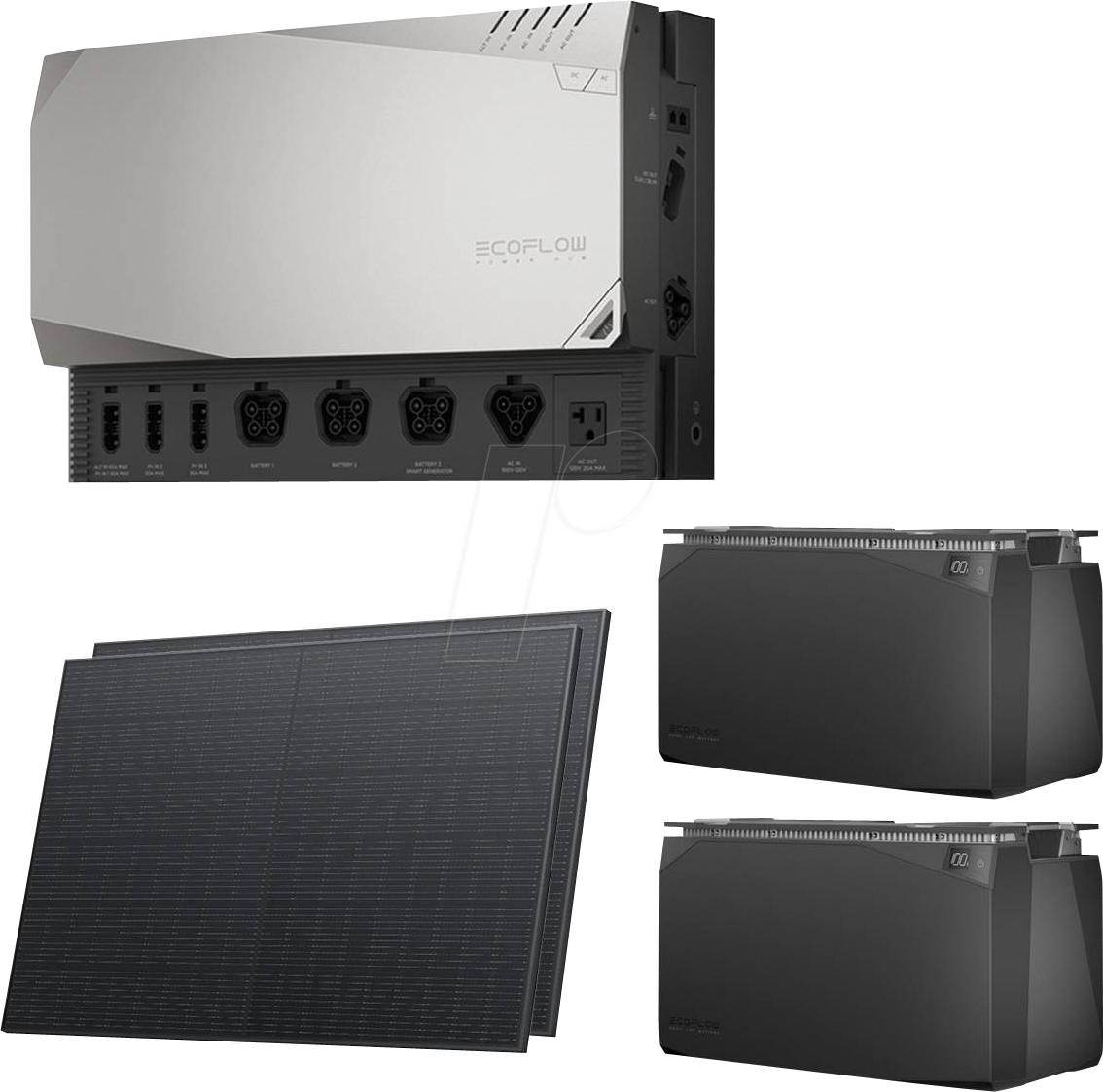 EFLOW GS 10-800 - EcoFlow Get Set Kit mit 10kWh Power Kit und 800W Solarpanels von EcoFlow