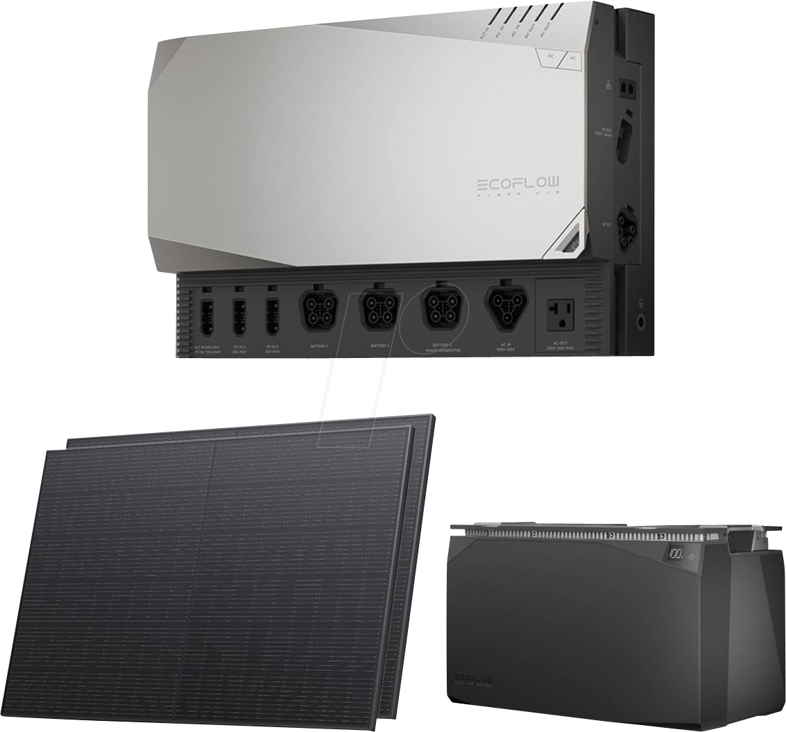 EFLOW GS 5-800 - EcoFlow Get Set Kit mit 5kWh Power Kit und 800W Solarpanels von EcoFlow