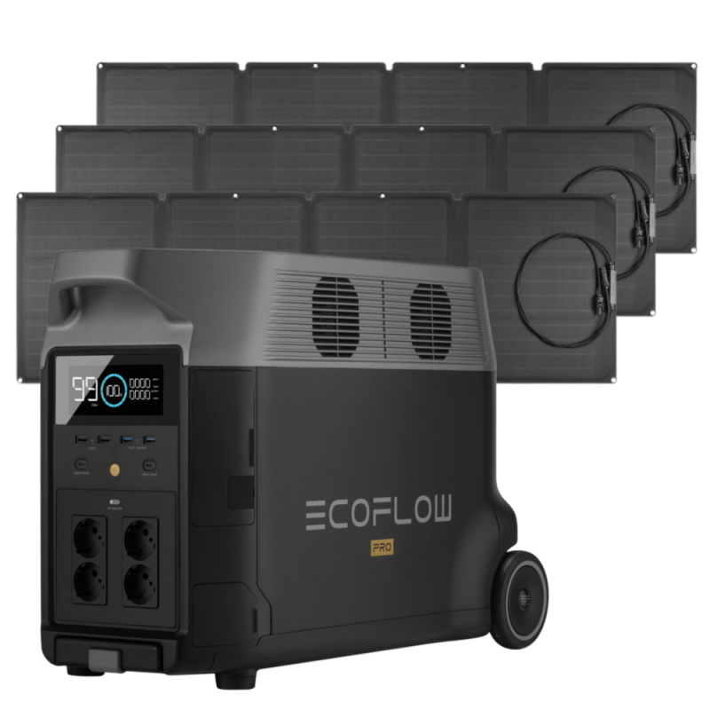 EcoFlow DELTA Pro Portable Power Station + 3x 400W Solarmodul von EcoFlow