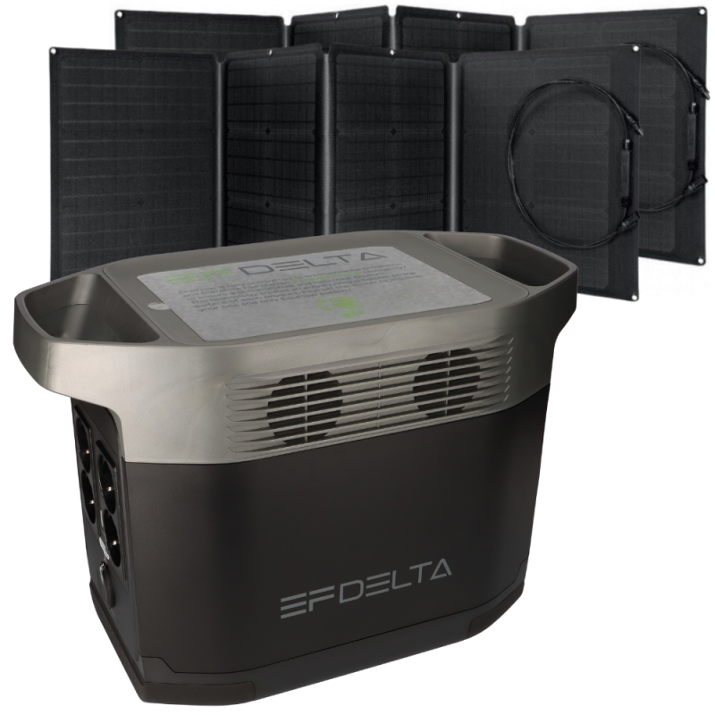 EcoFlow Delta Power Station 1300Wh + 2x Solar Panel 110W von EcoFlow