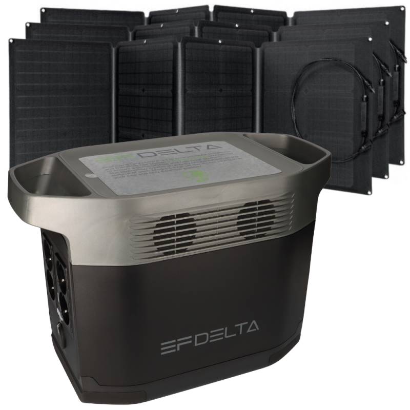 EcoFlow Delta Power Station 1300Wh + 3x Solar Panel 110W von EcoFlow