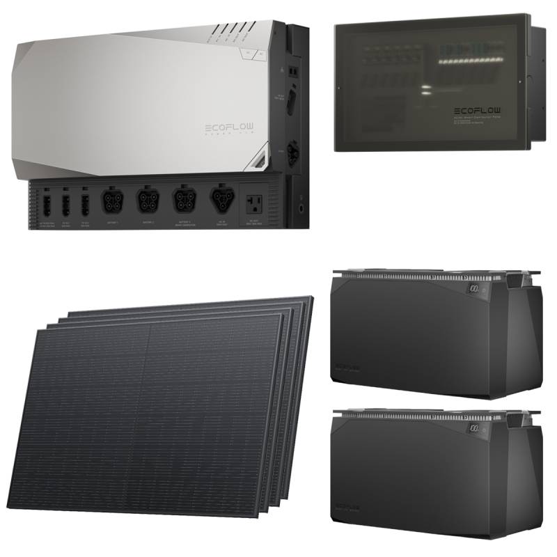 EcoFlow Prepared Kit mit 10,24kWh Power Kit und 1600W Solarpanels von EcoFlow