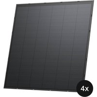 EcoFlow Rigid Solar Panel - Balkonkraftwerk ohne Halterungen (4x 250W) - Schwarz von EcoFlow