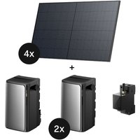 EcoFlow Rigid Solar Panel - Balkonkraftwerk ohne Halterungen (4x 520W) + STREAM Ultra + 2x AC Pro + Smart Meter von EcoFlow